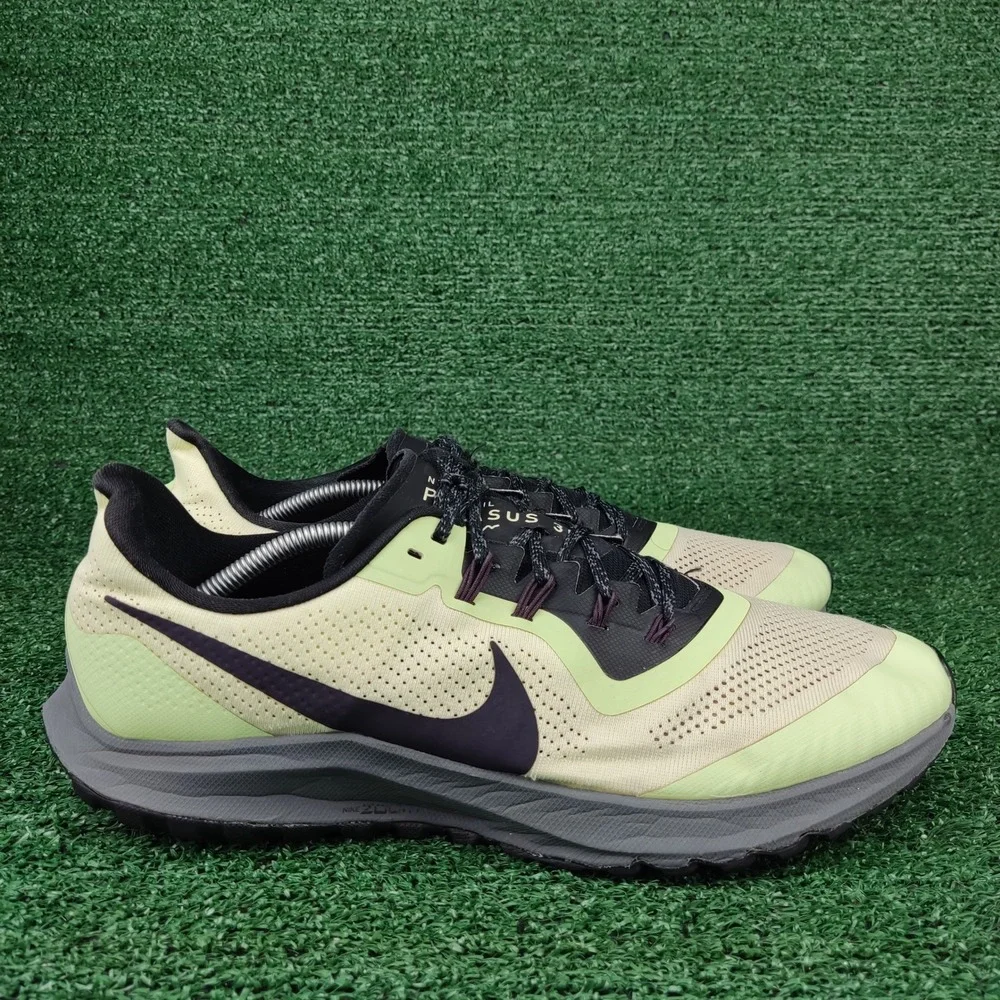 Nike Running Shoes Mens 13 Green‎ Pegasus 36 Trail AR5677-300 Low Top Sneakers